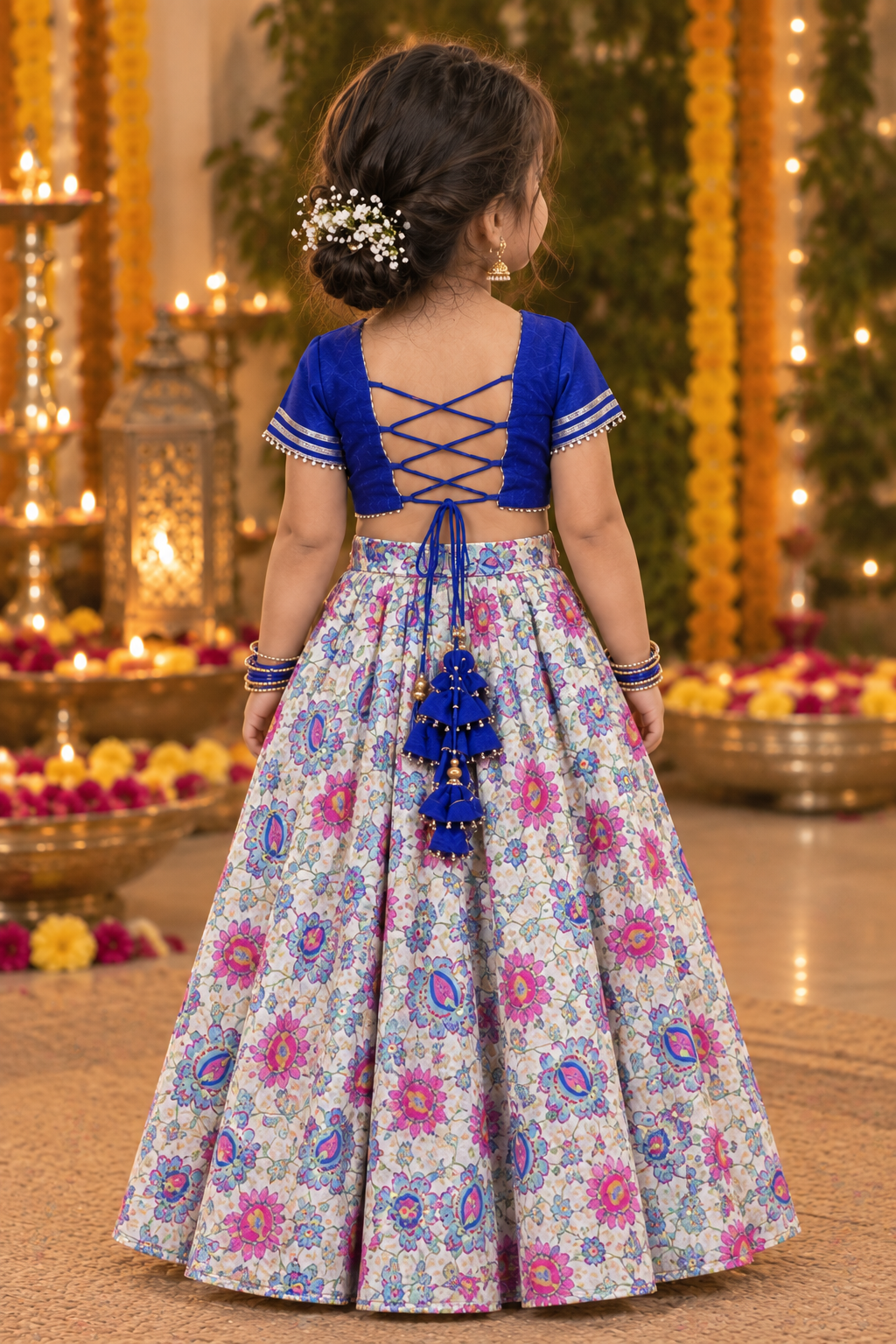 Royal Blue Gotta Top and Skirt Dress - PC004