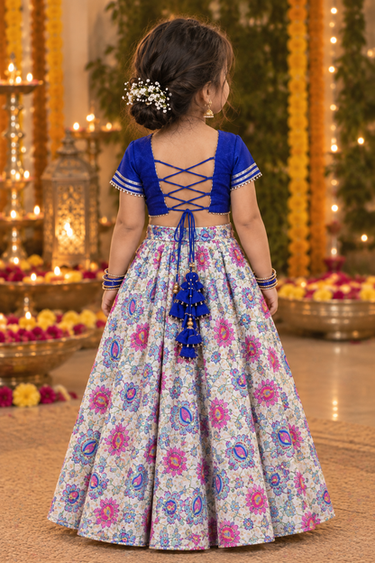 Royal Blue Gotta Top and Skirt Dress - PC004