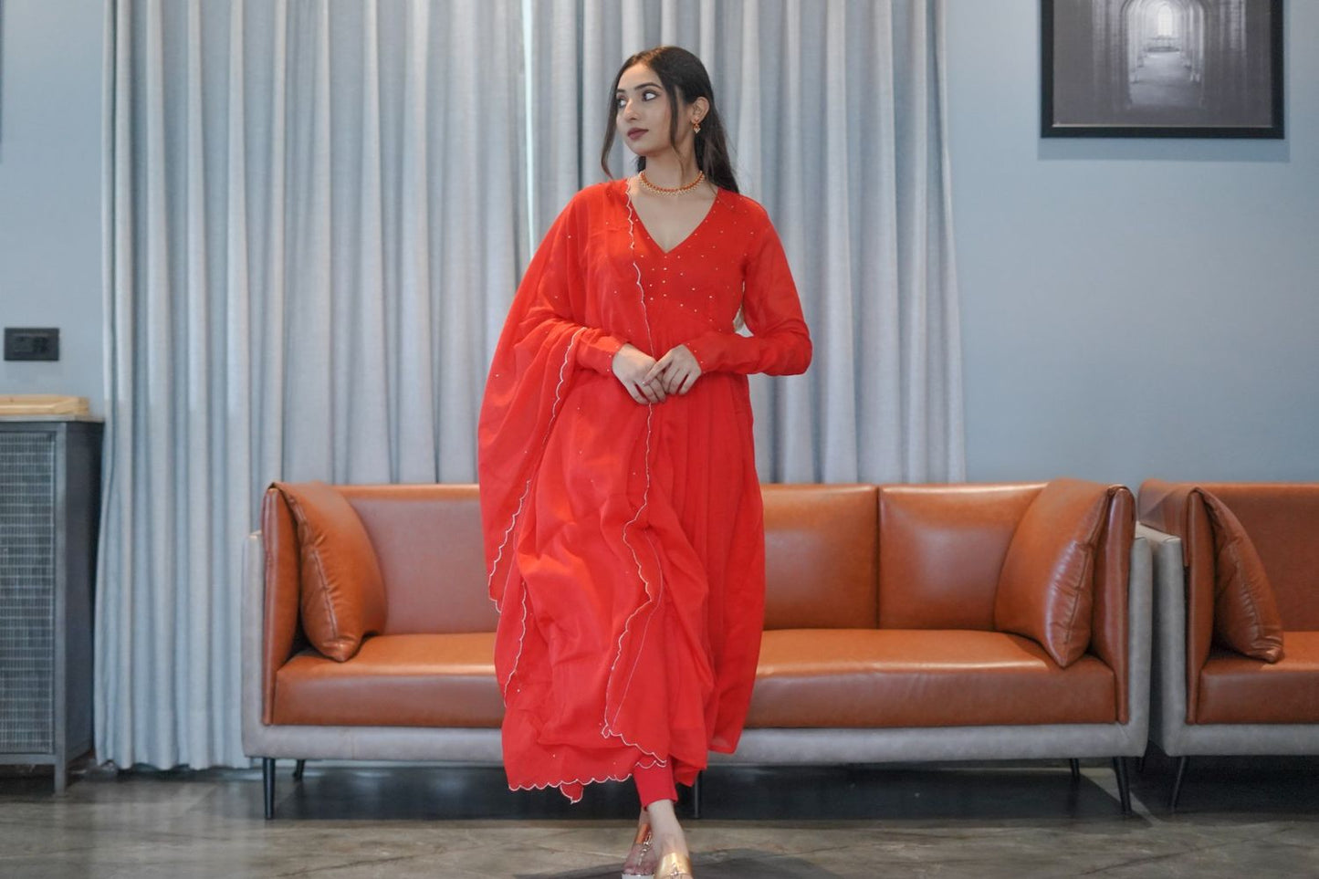 Taashi Malmal Kurta Set - 1700 - Gheraa10062