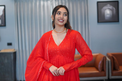 Taashi Malmal Kurta Set - 1700 - Gheraa10062