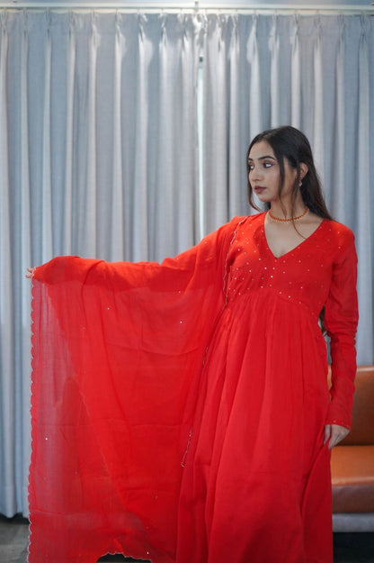 Taashi Malmal Kurta Set - 1700 - Gheraa10062