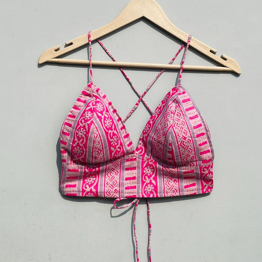 Stripe Pink Bra- KJ0286