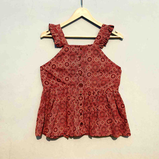 Red Bulbul Cotton Top - KJ0279