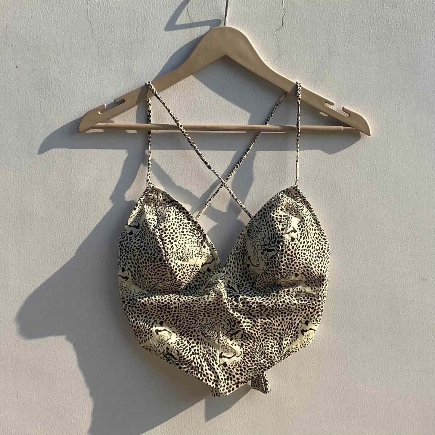 Cream Summery Removable Pads Bra - KJ0863