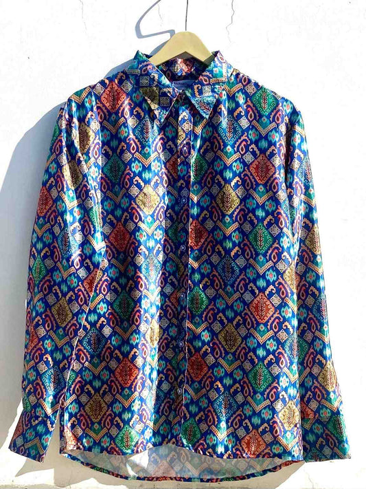 Blue Patola Shirt - 350 - AA0860