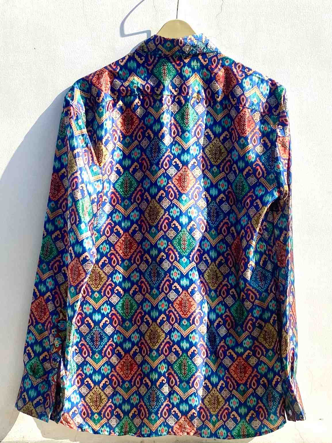 Blue Patola Shirt - 350 - AA0860