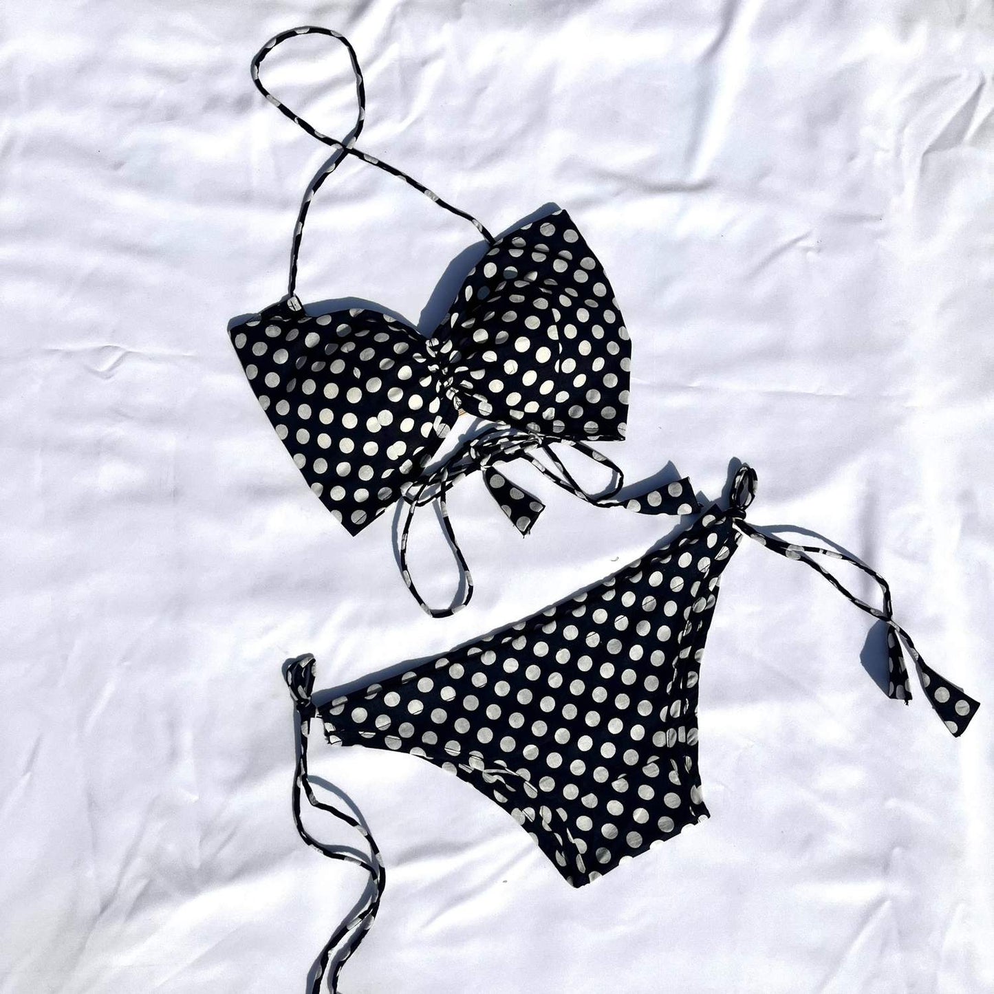 Polka beach wear set - KJ0835