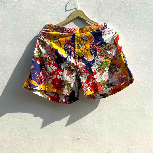 Yellow Abstract Short  - KJ0805