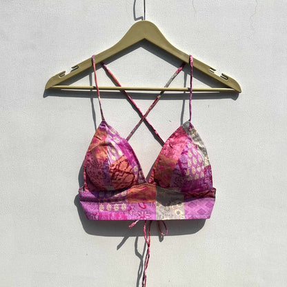 Pink Patch Cotton Bra - KJ0509 (Clearance Sale)