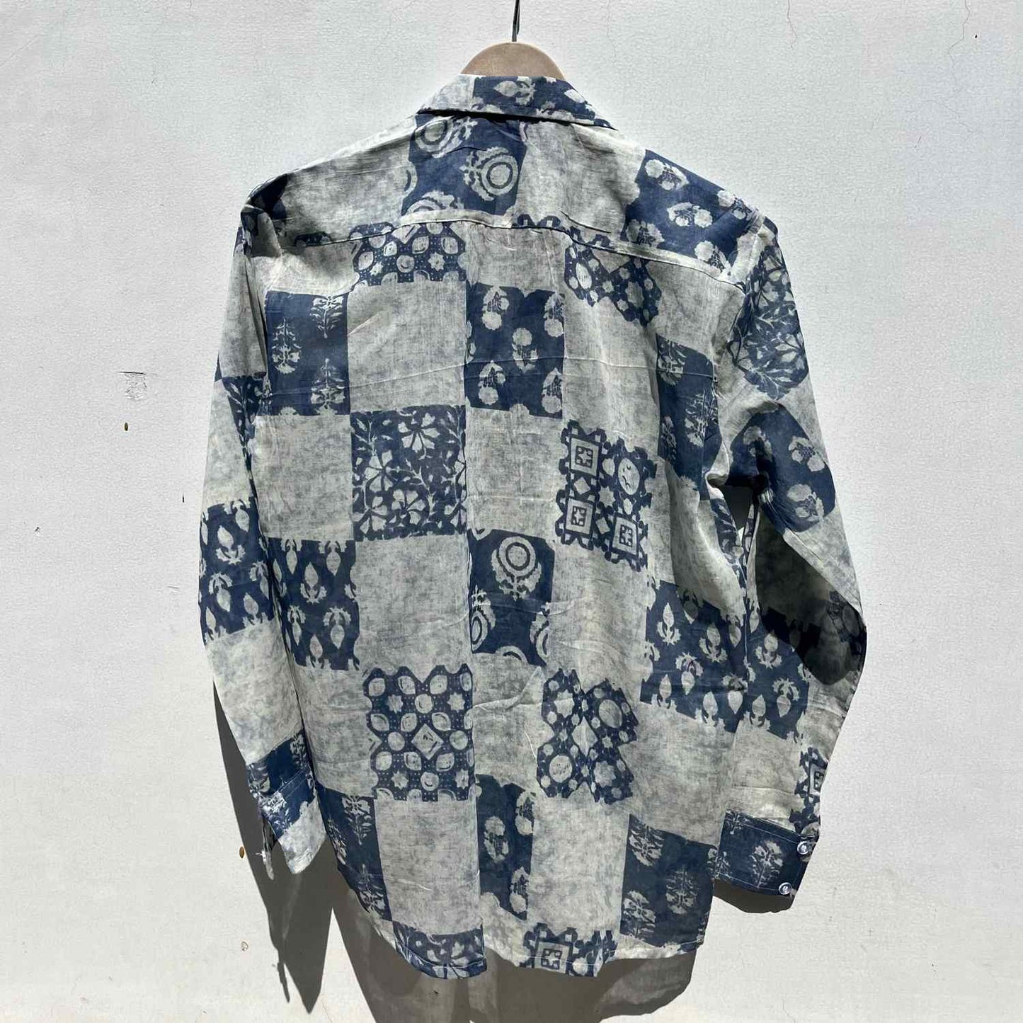 Grey Patch Mul Shirt & Bra Combo - KJ0581