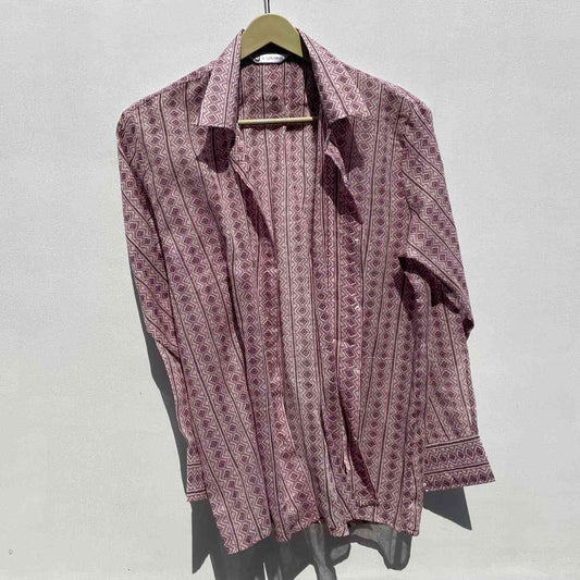 Light Wine Mul Shirt - KJ0403  (( Clearance Sale ))