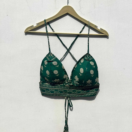 Green Motif Mul Bra - KJ0724