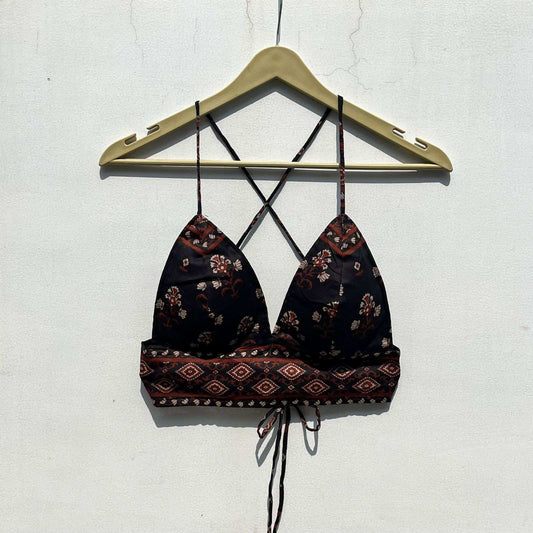 Black Floral Mul Bra - KJ0728