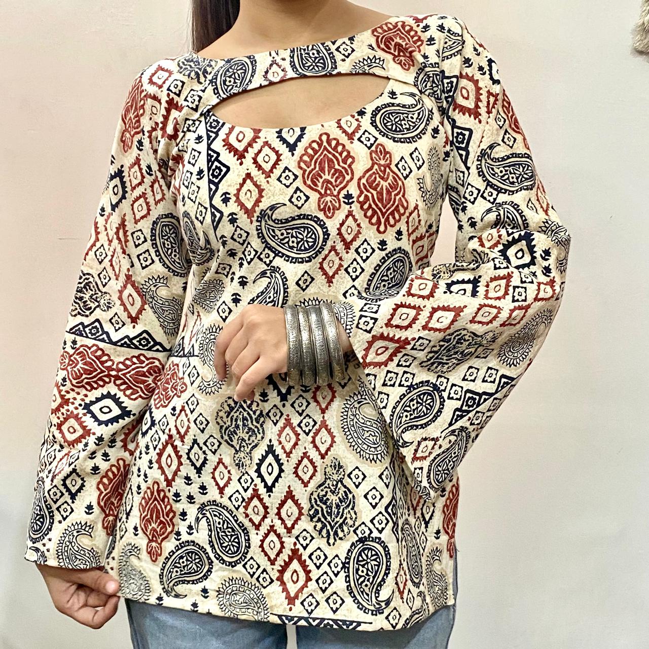 Nivara 2 in 1 Cotton Kurti - KJ10302