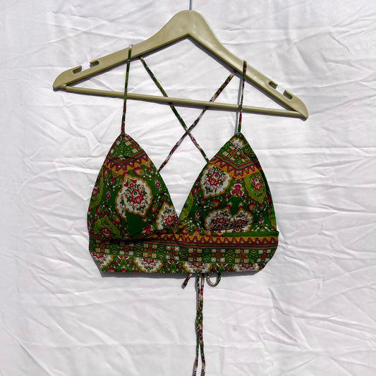 Green Jaal lil Removable Pads Bra - Kj10385