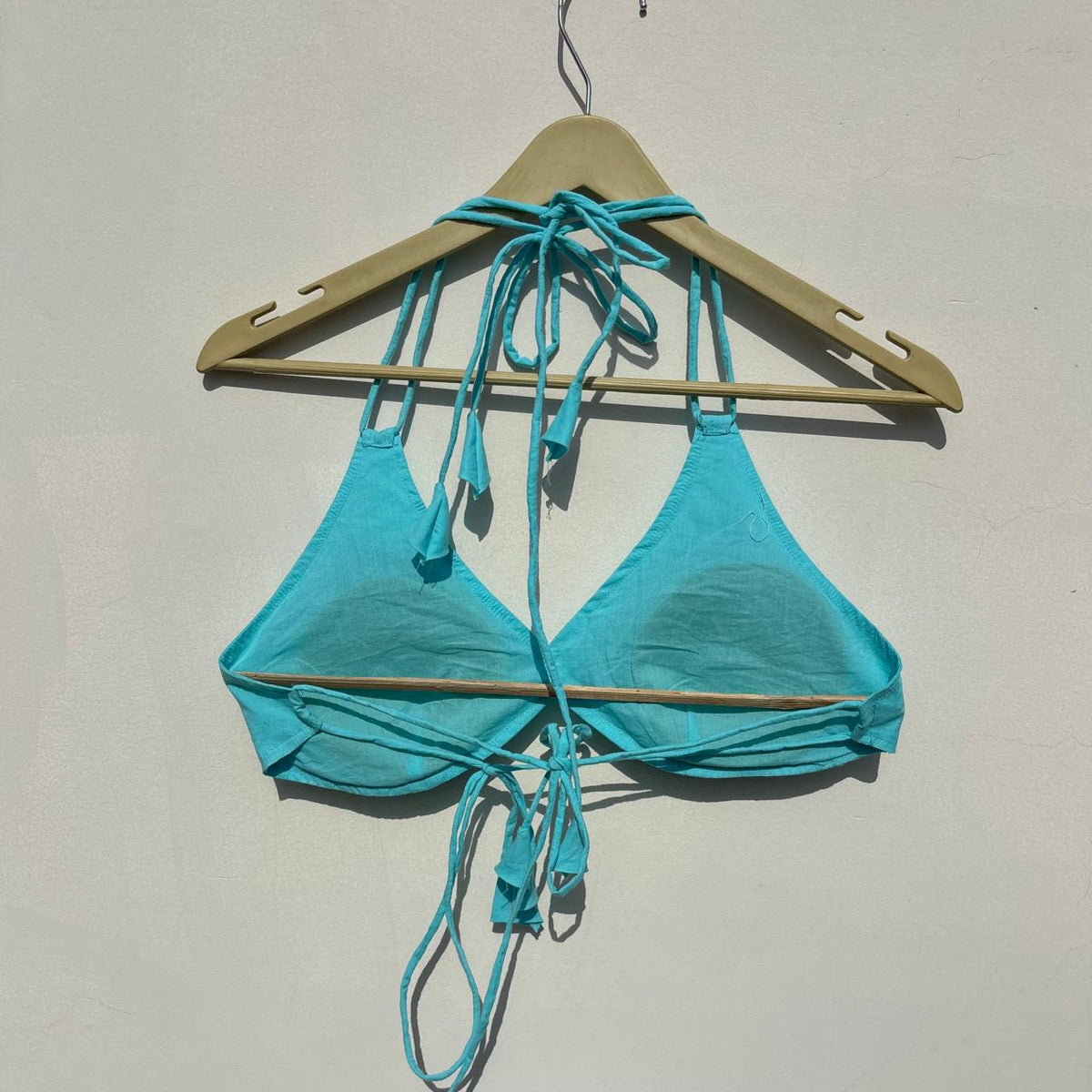 Blue Plain Snail Shape Padded Bra - Kj10513