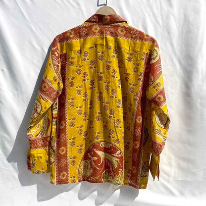Yellow Jaal Mul Women Shirt - KJ10334