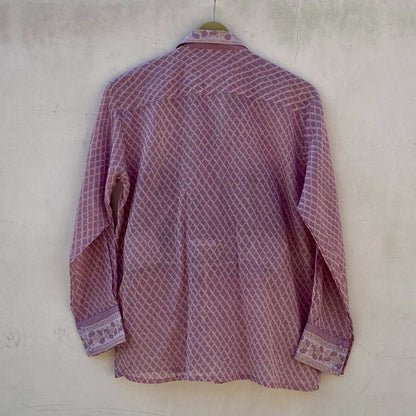 Lavender Abstract Mul Women Shirt - KJ10238