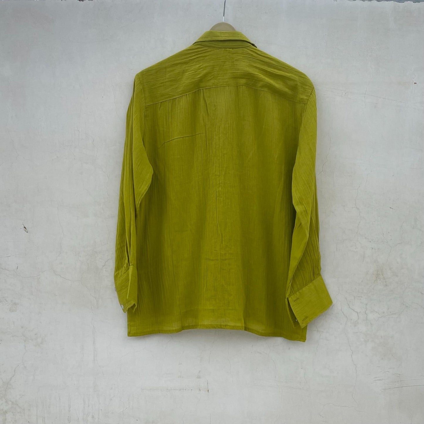 Green Crush Cotton Women Shirt - KJ10078