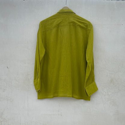 Green Crush Cotton Women Shirt - KJ10078