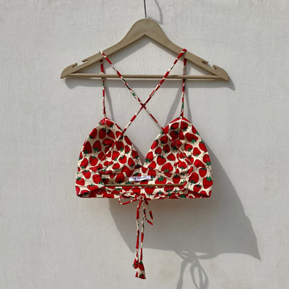Strawberry Removable Pads Bra - KJ10021