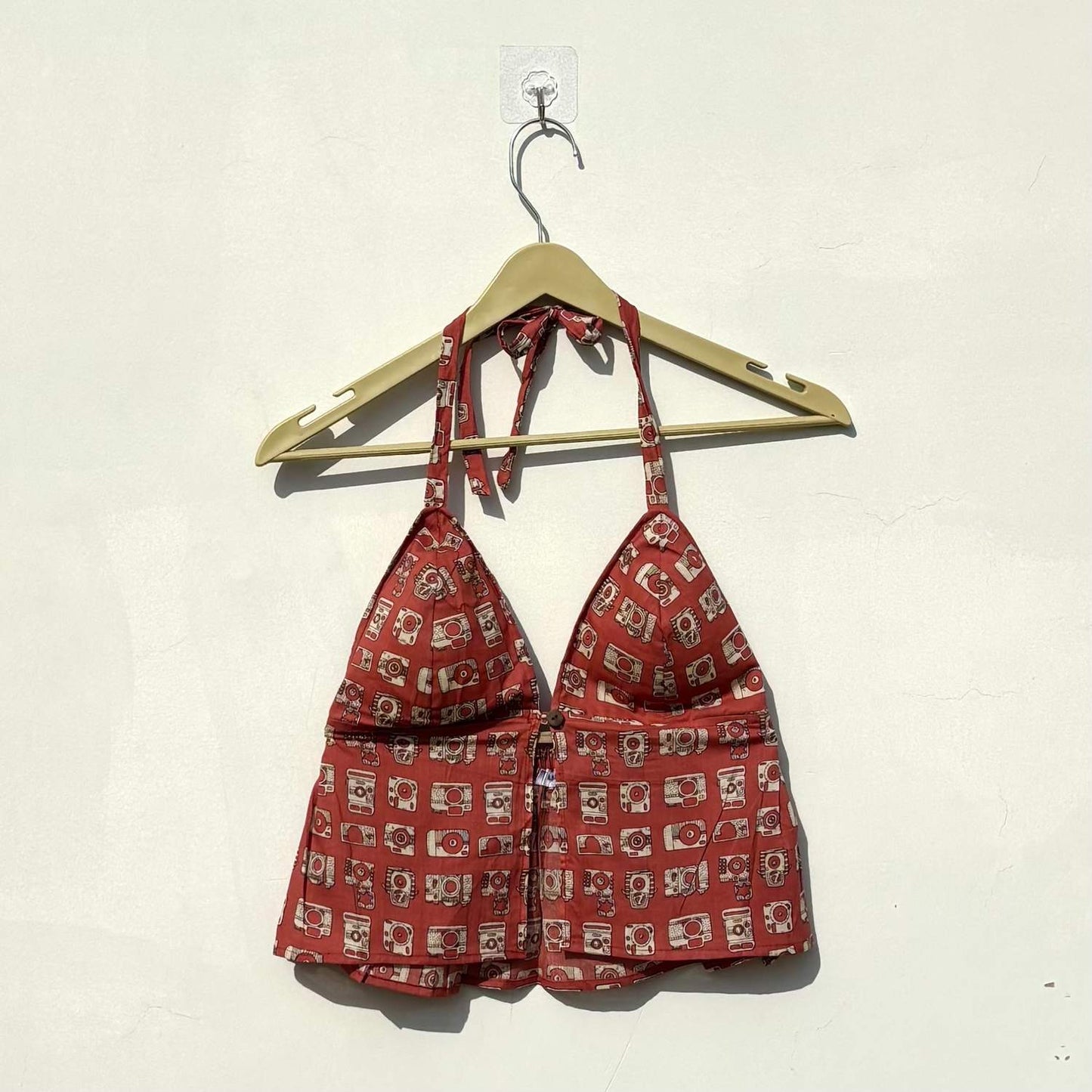 Rust Peach Gulati Removable Pads Top - KJ10409