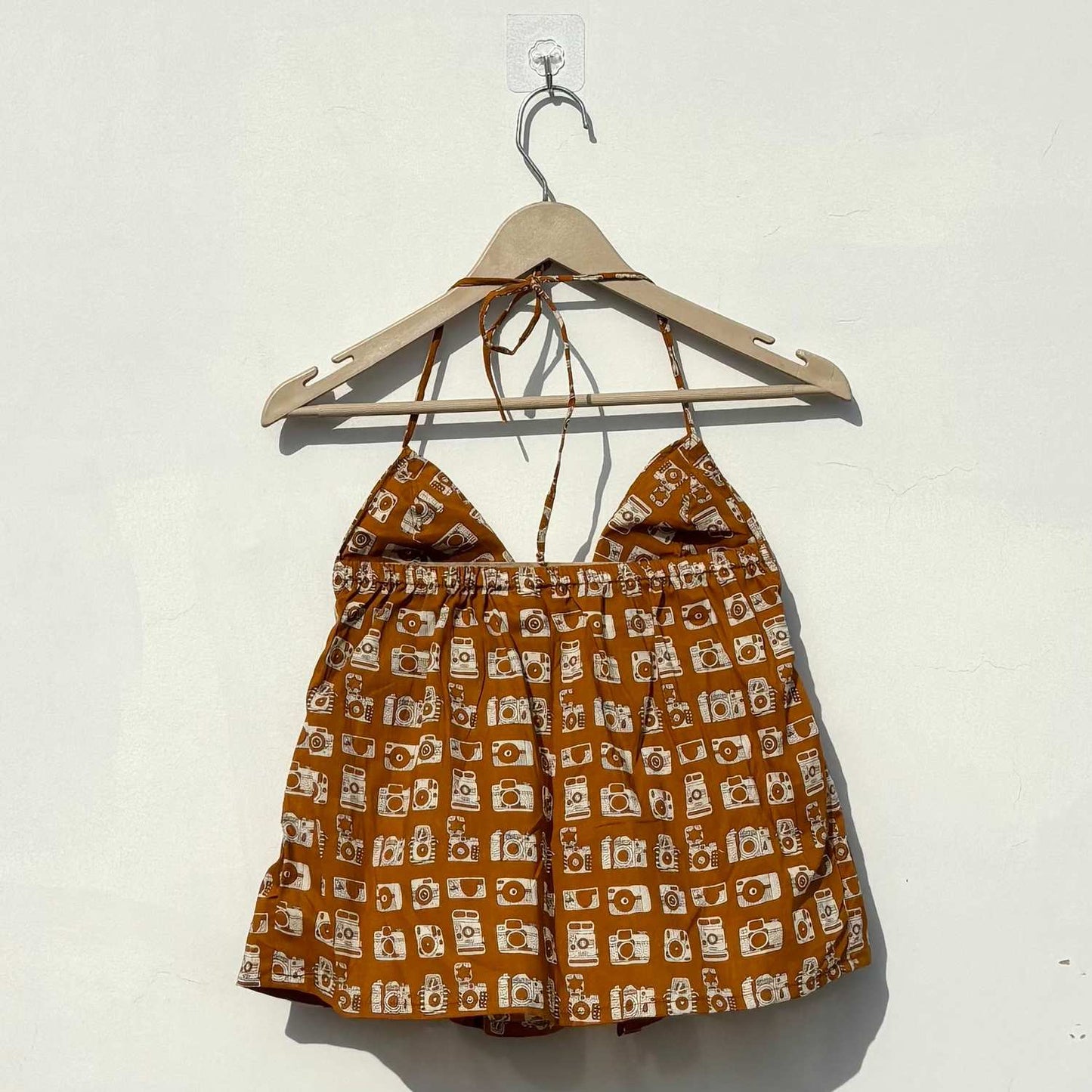 Mustard Camera Tree Removable Pads Top - KJ10394