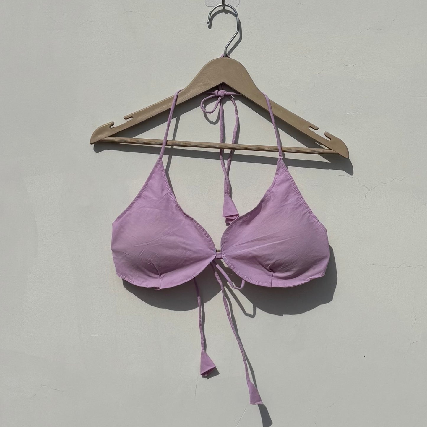 Lavender Plain Snail Shape Removable Pads Bra - Kj10398