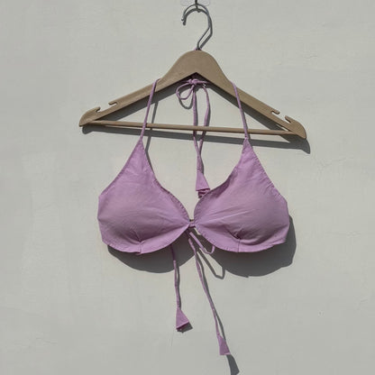 Lavender Plain Snail Shape Removable Pads Bra - Kj10398