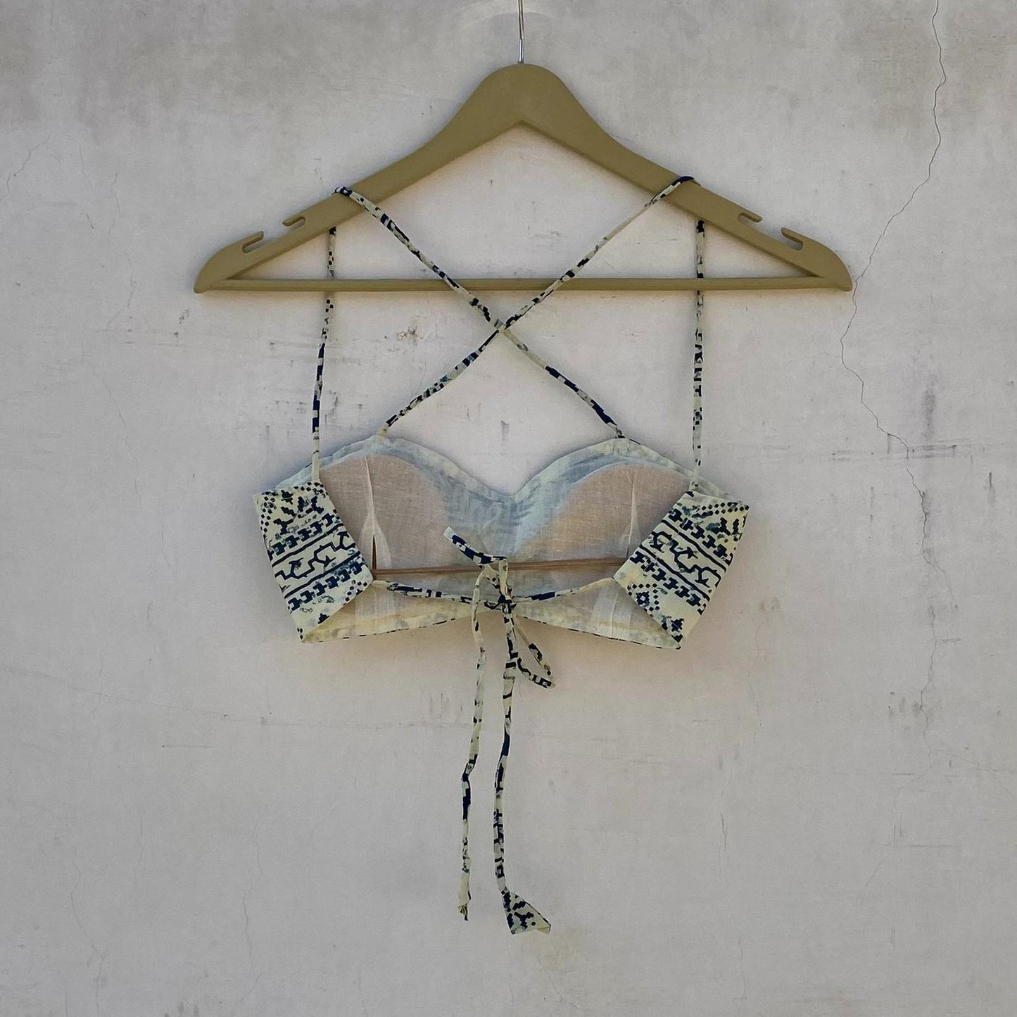 Blue Poetry Removable Pads Bra - KJ10241