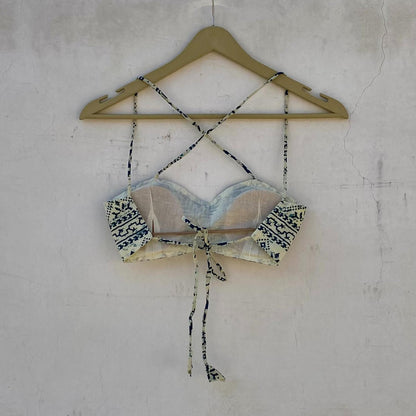 Blue Poetry Removable Pads Bra - KJ10241