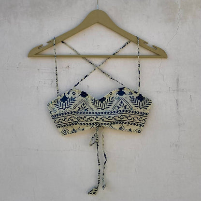 Blue Poetry Removable Pads Bra - KJ10241