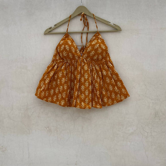 Mustard Leaf Tree Removable Pads Top - KJ10083