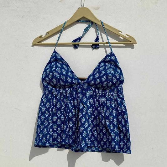 Blue Butti Tree Removable Pads Top - KJ0967