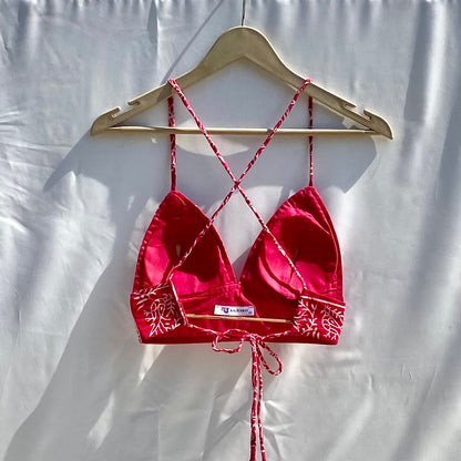Pink Floral Bralette -(( Clearance Sale ))