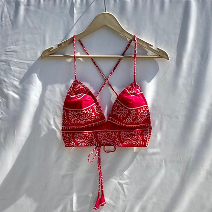 Pink Floral Bralette -(( Clearance Sale ))