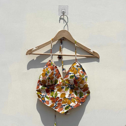 Multicolor Summery Removable Pads Bralette - Kj104126