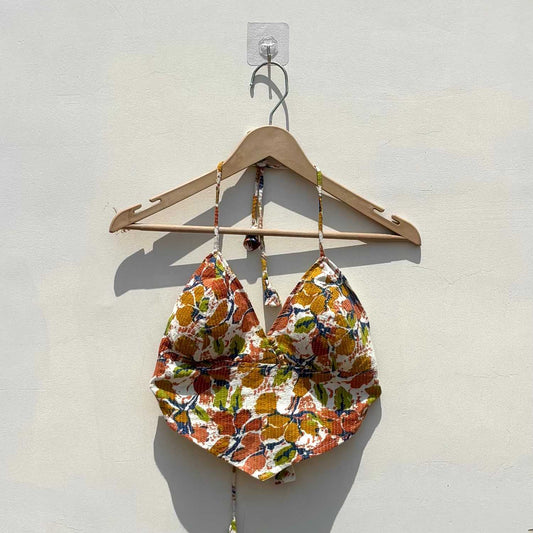 Multicolor Summery Removable Pads Bralette - Kj104126