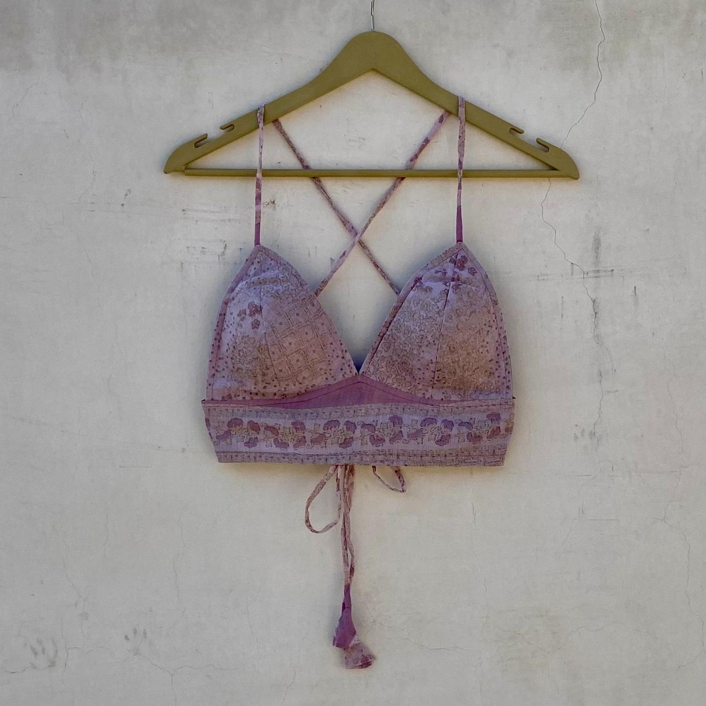 Lavender Abstract Shirt and Bra Combo - KJ10240