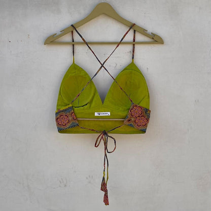 Parrot Green Shirt and Bra Combo - KJ10220