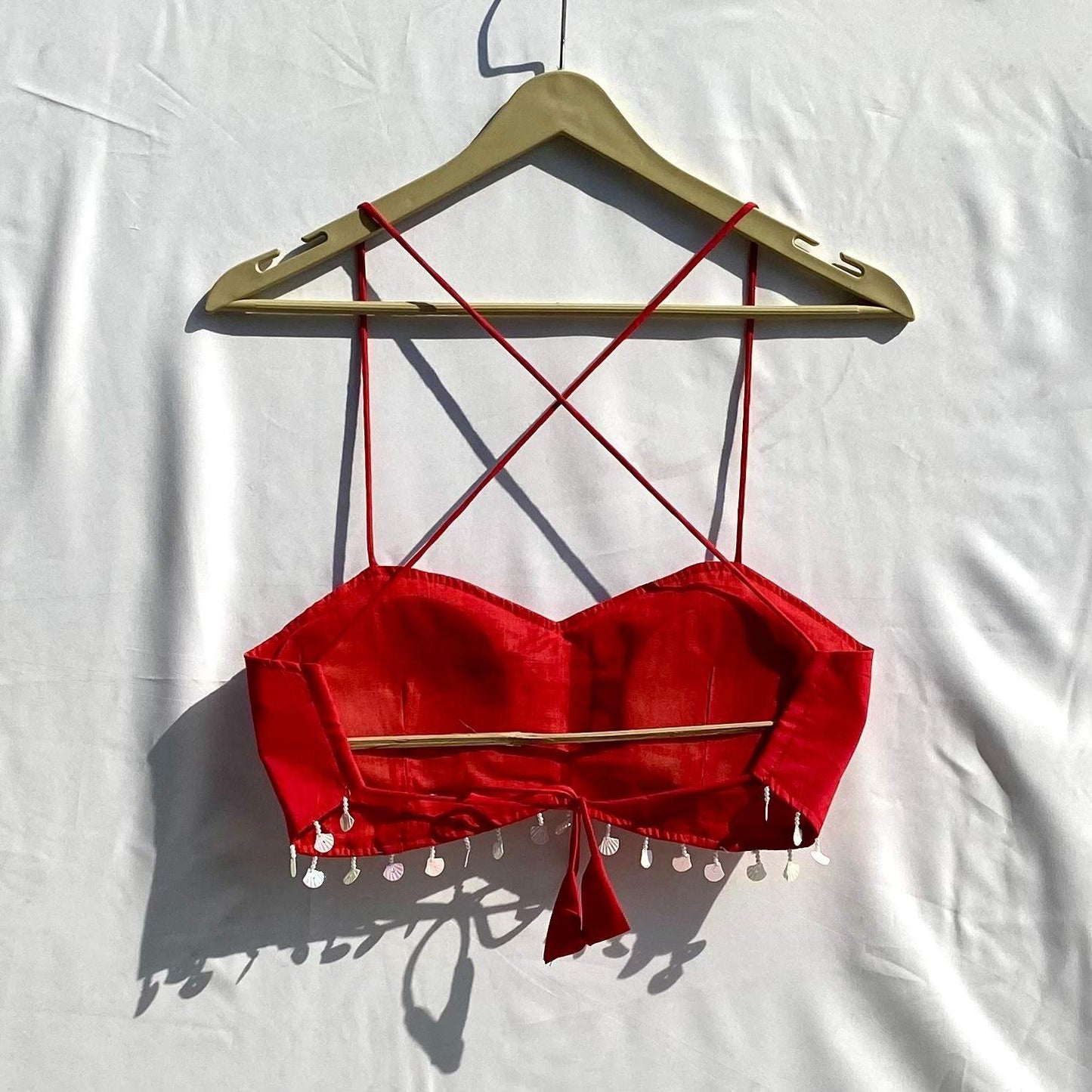 Valentine's Day Collection Red Butterfly Patch Removable Pads Bra - KJ10307