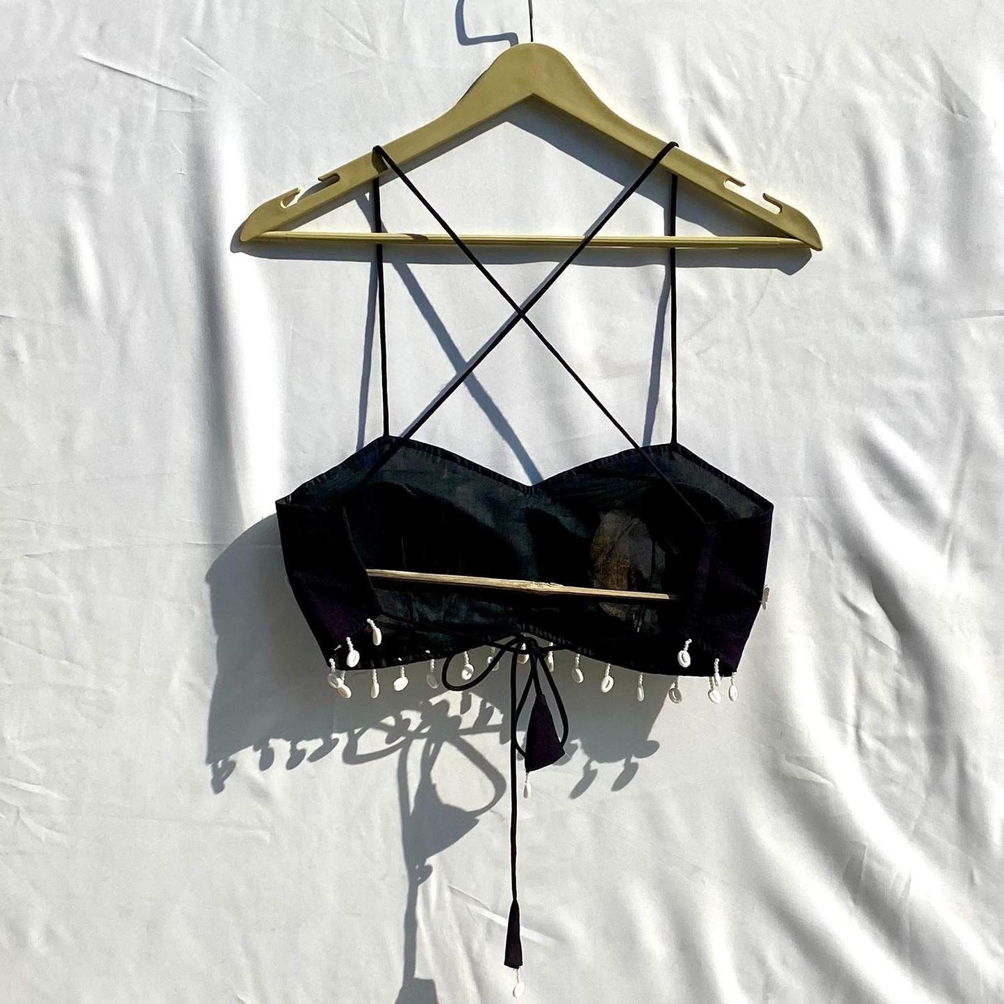 Valentine's Day Collection Black Butterfly Patch Removable Pads Bra - KJ10308