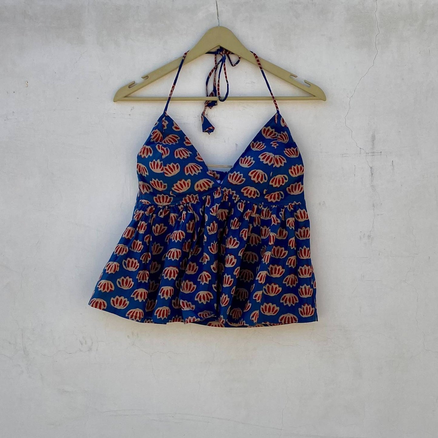 Blue Patels Tree Removable Pads Top - KJ10288