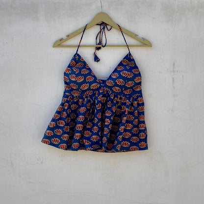 Blue Patels Tree Removable Pads Top - KJ10288