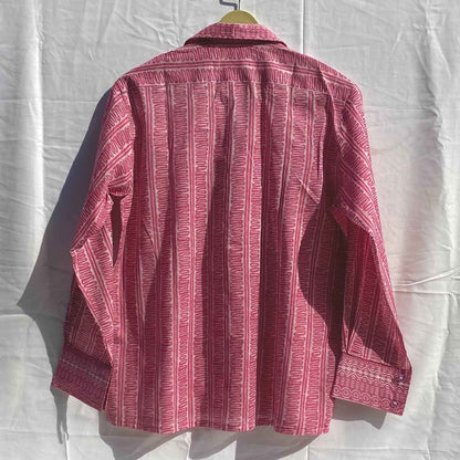 Pink Abstract Mul Women Shirt - KJ10252